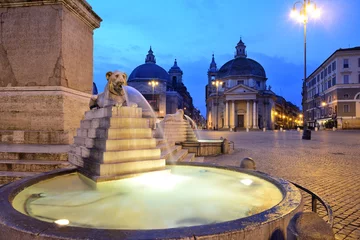 Fotobehang Piazza del Popolo, Rome © fabiomax