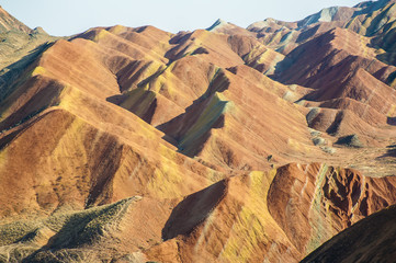 Colorful mountain with Danxia landform in Zhangye, China