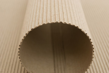 arch shaped by cardboard corrugated