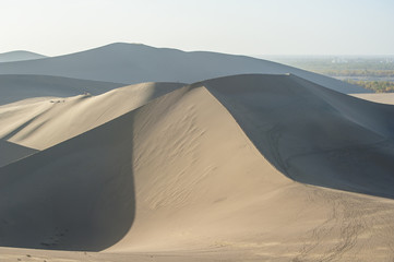 Sand dunes in Dunhuang, China