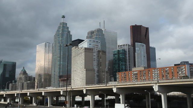 Toronto financial district.  Closeup.