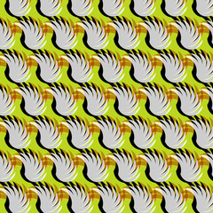 Stilisiertes Flügelmuster Geschenkpapier Textilien