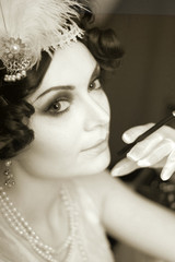 retro flapper style