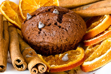 chocolat muffins with chocolat drops