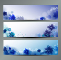 Abstract Flower Vector Background / Brochure Template / Banner