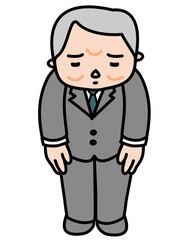 お詫びするビジネスマン