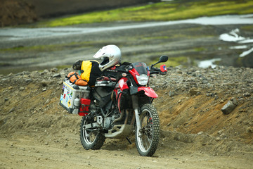 motocycle in Iceland