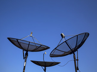 Parabolic satellite antenna © maxoidos