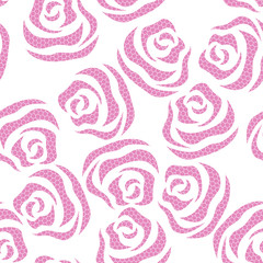 Lace floral seamless pattern