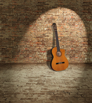 Guitar and wall © smuki