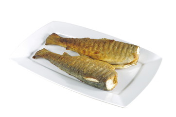 two baked trout