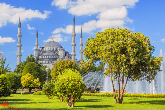 Sultan Ahmed Mosque In Istanbul Turkey