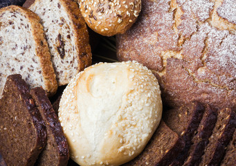 fresh bread and rolls