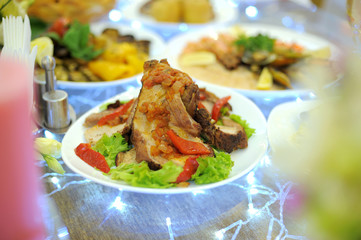 Meat with Salad