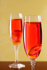 Bubbly Red Drink