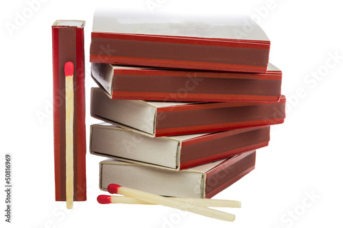 "Streichholz-Schachteln mit Streichhölzer" Stockfotos und lizenzfreie