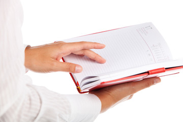 Close up of female hand