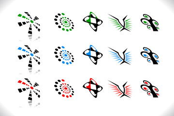 Colorful abstract shapes