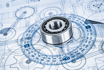 Technical drawings with the bearing