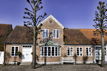 Mainstreet in Danish village, Møgeltønder