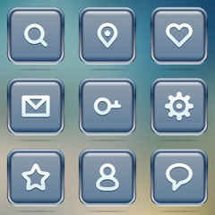 Web application icons collection