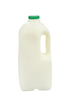 Milk bottle (semi-skimmed milk).