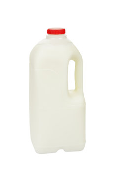 Milk bottle (skimmed milk).