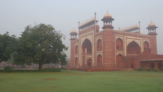 Taj Mahal entrance in Agra India