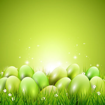 Green Modern Easter Background