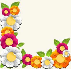 Colorful flower background