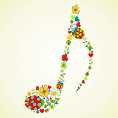 Colorful music texture background