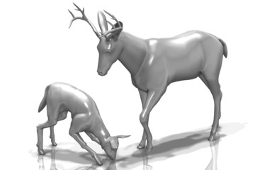 ガラスの鹿