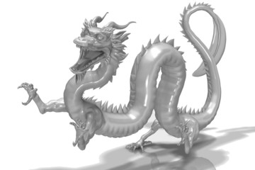 Obraz premium ガラスの龍（威嚇）