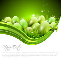 Easter modern background with copyspace