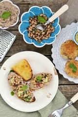 Bruschetta  with beans