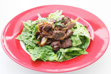 Salat mit Leber