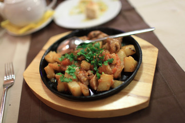 Meat with vegetables