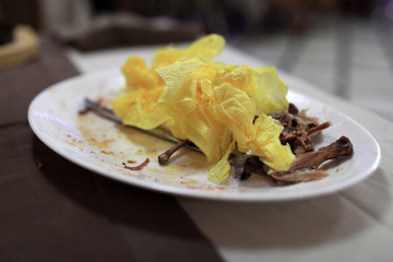 Napkins and leftovers