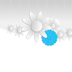 gray abstract flowers background