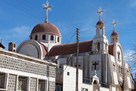 Mart Shmone Syriac Orthodox Church in Derik in North of Syria.
