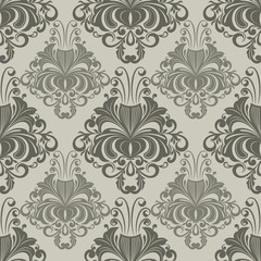 Seamless ornate vintage vector wallpaper pattern
