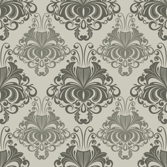 Seamless ornate vintage vector wallpaper pattern