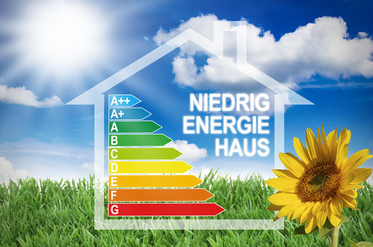 Energieeffizienzklassen mit Niedrigenergiehaus