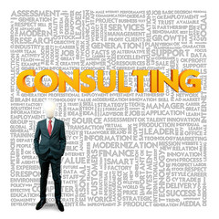 Business word cloud for business and finance concept, Consulting
