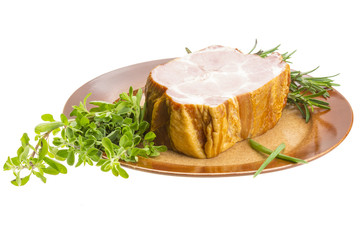 Bacon with vegetables