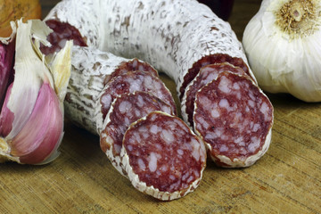 dried salami with vegetables