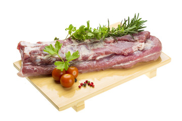Raw pork meat