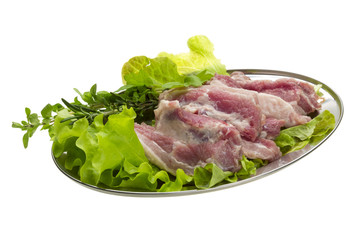 Raw pork meat