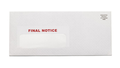 Final Notice Envelope