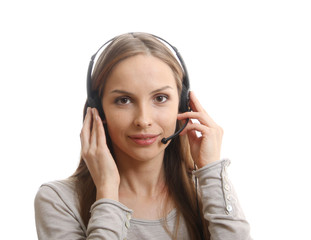 Fototapeta premium Call Center Woman